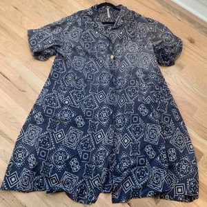 Magnolia Pearl Adison blue bandana print dress